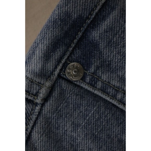 Diesel Serpa Womens Size 27 Light Blue Denim Jeans Bootcut Flare Belted Italy - Picture 6 of 12